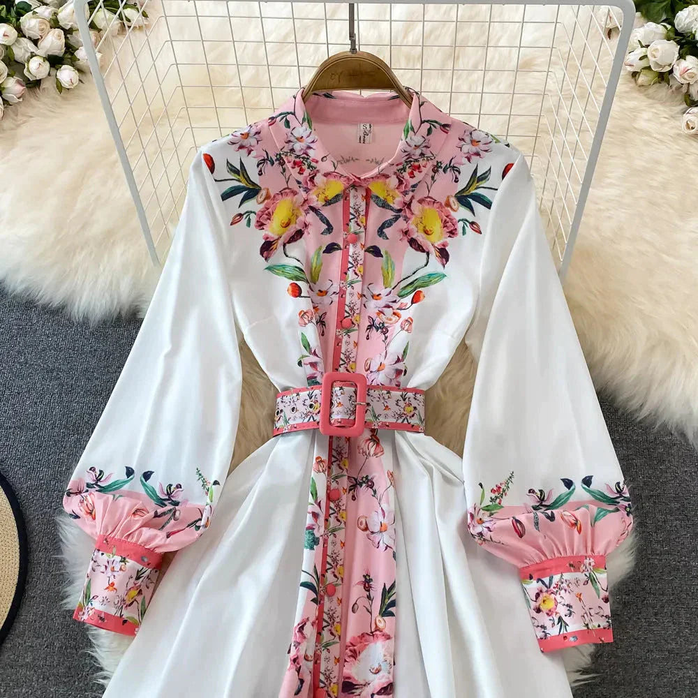 Eva Lantern Midi Dress In White - St Vesti | All Dresses - Cocktail Dresses Formal Dresses + More.