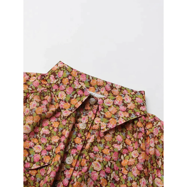 Eves Lantern Floral Print Midi Dress In Yellow - St Vesti | All Dresses - Cocktail Dresses Formal Dresses + More.