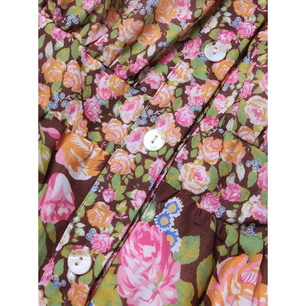 Eves Lantern Floral Print Midi Dress In Yellow - St Vesti | All Dresses - Cocktail Dresses Formal Dresses + More.