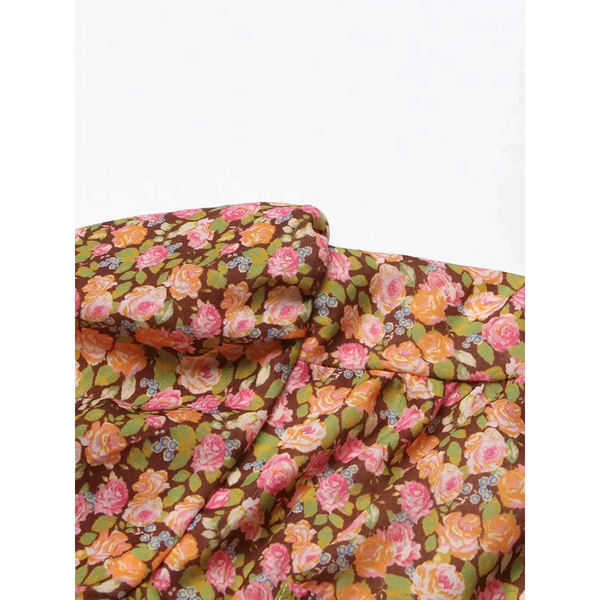 Eves Lantern Floral Print Midi Dress In Yellow - St Vesti | All Dresses - Cocktail Dresses Formal Dresses + More.