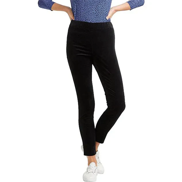 Felicity Velvet Pull On Pant - Black / Xl - St Vesti | Plus Size