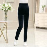 Felicity Velvet Pull On Pant - St Vesti | Plus Size