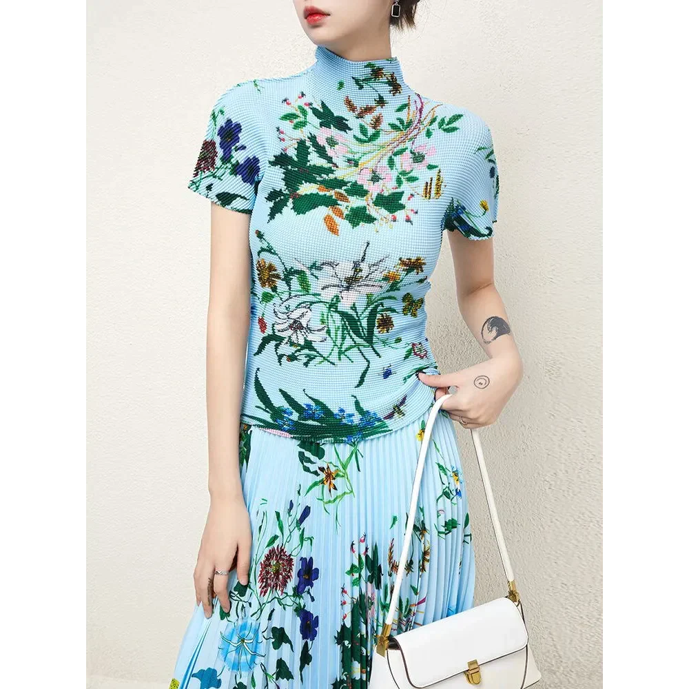 Fiona Floral Two Piece Maxi Skirt & Top Set In White - St Vesti | All Dresses - Cocktail Dresses Formal Dresses + More.