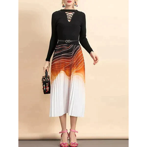 Gean Pleated Midi Dress - St Vesti | All Dresses - Cocktail Dresses Formal Dresses + More.