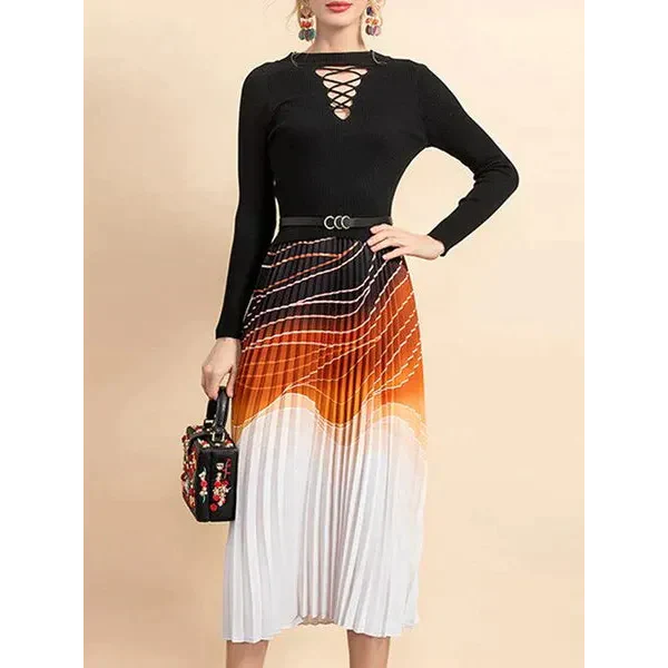 Gean Pleated Midi Dress - St Vesti | All Dresses - Cocktail Dresses Formal Dresses + More.