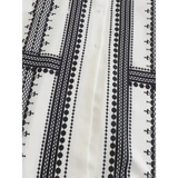 Geometric Midi Dress In Black & White With Belt - St Vesti | All Dresses - Cocktail Dresses Formal Dresses + More.