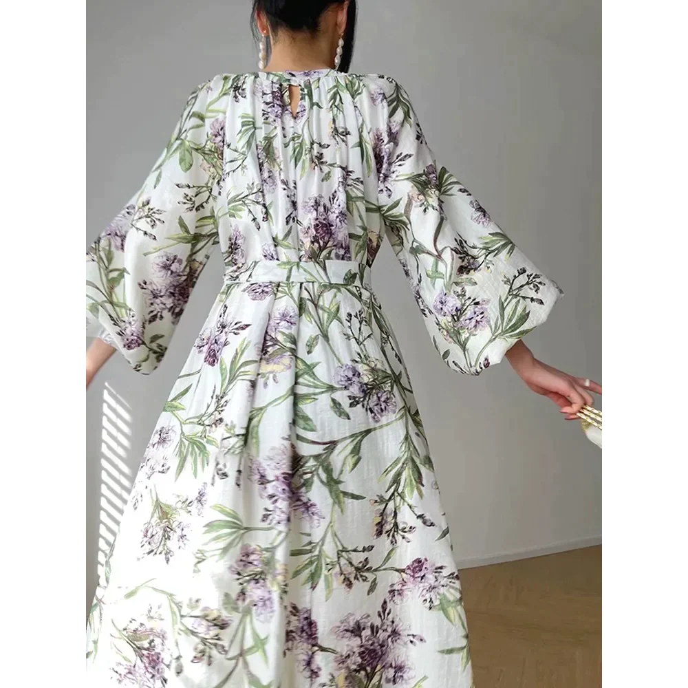 Gina Floral Print Maxi Dress In Green - St Vesti | All Dresses - Cocktail Dresses Formal Dresses + More.