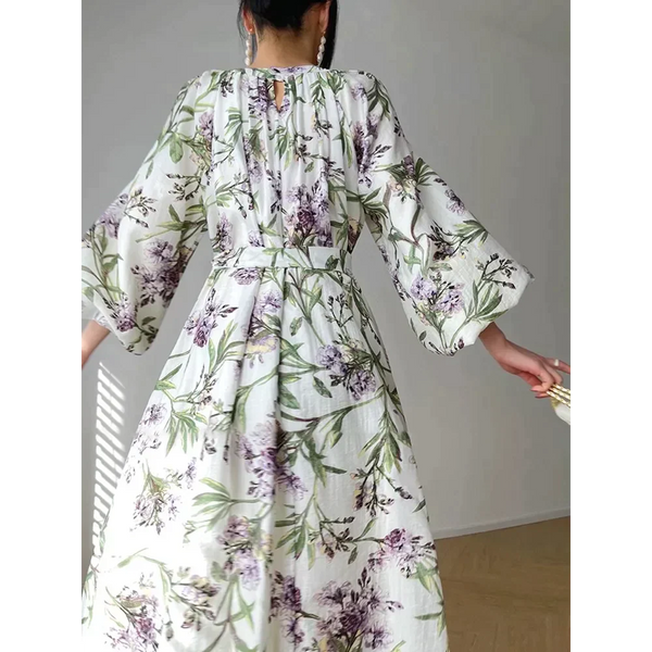 Gina Floral Print Maxi Dress In Green - St Vesti | All Dresses - Cocktail Dresses Formal Dresses + More.