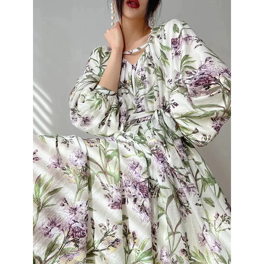 Gina Floral Print Maxi Dress In Green - Green / m - St Vesti | All Dresses - Cocktail Dresses Formal Dresses + More.