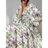 Gina Floral Print Maxi Dress In Green - Green / m - St Vesti | All Dresses - Cocktail Dresses Formal Dresses + More.