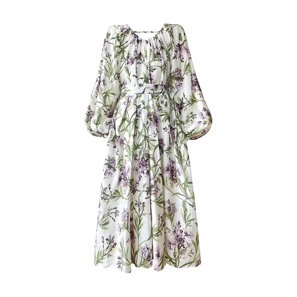 Gina Floral Print Maxi Dress In Green - St Vesti | All Dresses - Cocktail Dresses Formal Dresses + More.