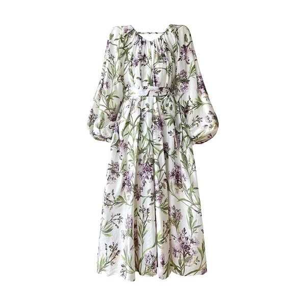 Gina Floral Print Maxi Dress In Green - St Vesti | All Dresses - Cocktail Dresses Formal Dresses + More.