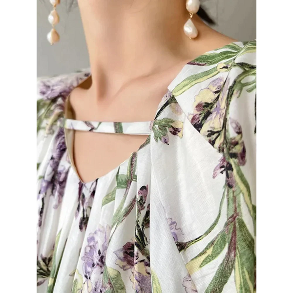 Gina Floral Print Maxi Dress In Green - St Vesti | All Dresses - Cocktail Dresses Formal Dresses + More.