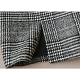 Grey Check Plaid Two Piece Set - St Vesti | All Womens Skirts Leather Skirts And Maxi Skirts