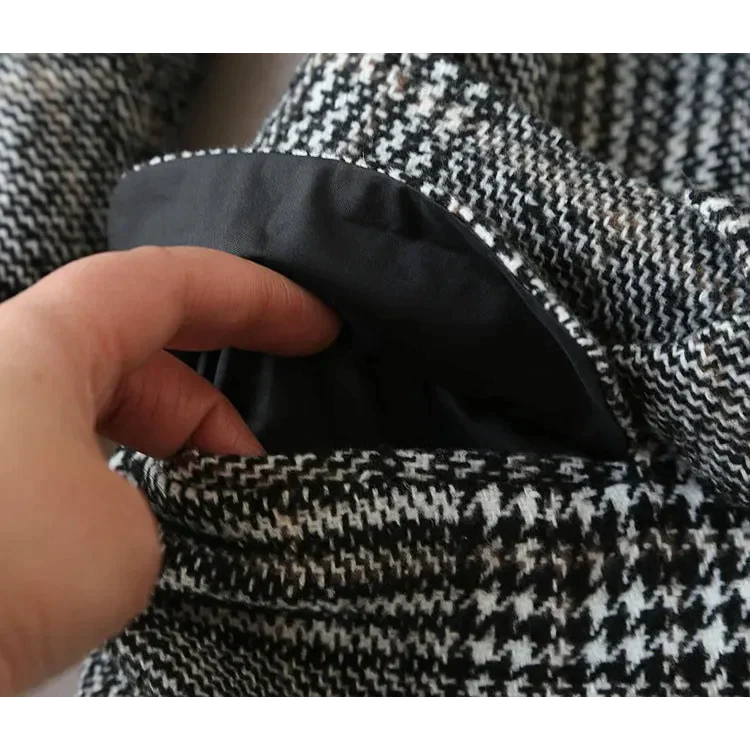 Grey Check Plaid Two Piece Set - St Vesti | All Womens Skirts Leather Skirts And Maxi Skirts