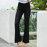 High-waist Stretch Flare Leg Jeans - Black / s - St Vesti | Women’s Pants | Jeans Trousers Pants Joggers & Culottes