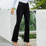 High-waist Stretch Flare Leg Jeans - St Vesti | Women’s Pants | Jeans Trousers Pants Joggers & Culottes