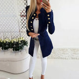 Jackie Long Sleeved Buttoned Blazer - St Vesti | Blazers & Cardigans