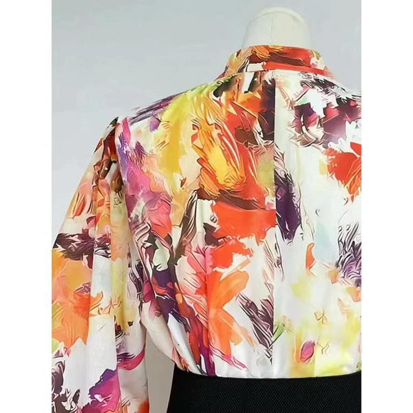 Jacqueline Lantern Floral Print Maxi Dress - St Vesti | All Dresses - Cocktail Dresses Formal Dresses + More.