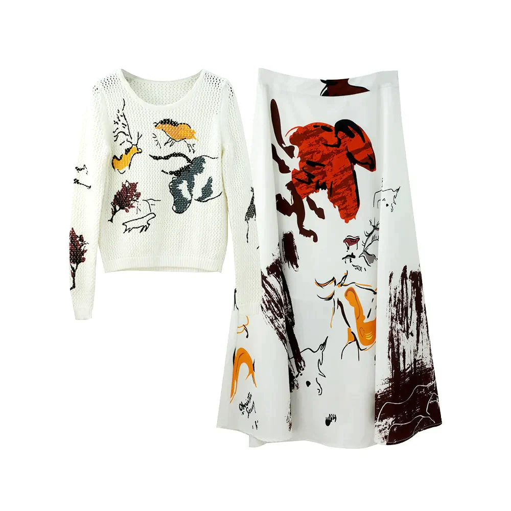 Jane Knit Two Piece Midi - St Vesti | All Womens Skirts Leather Skirts And Maxi Skirts