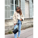 Jenny Faux Fur Coat In Apricot - St Vesti | Coats & Jackets