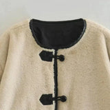 Jenny Faux Fur Coat In Apricot - St Vesti | Coats & Jackets