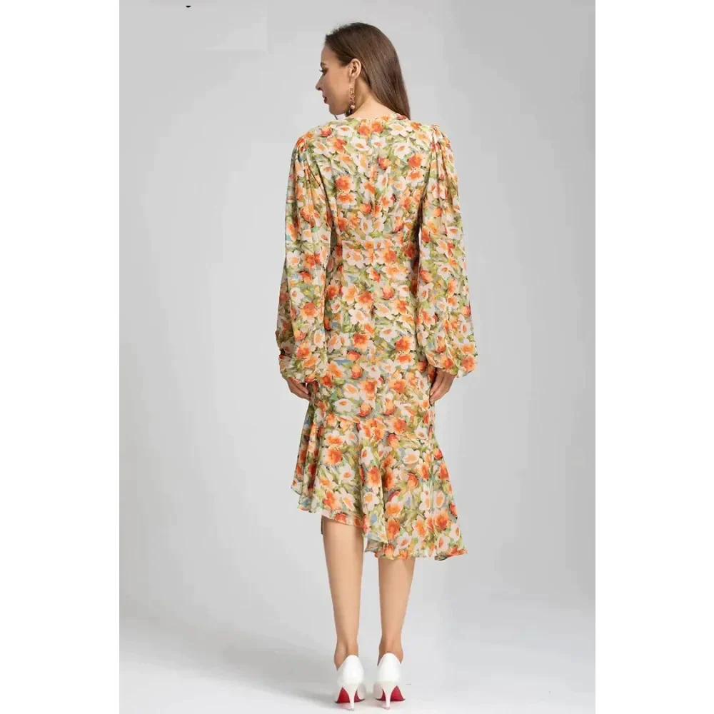 Joy The Mermaid Lantern Midi Dress - St Vesti | All Dresses - Cocktail Dresses Formal Dresses + More.