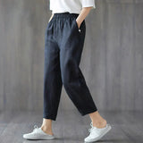 Julia Cropped Trousers - Black / m - St Vesti