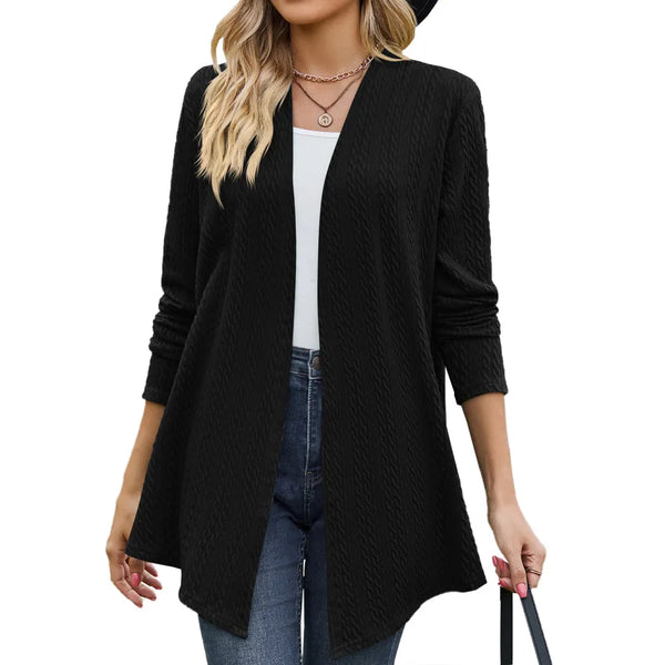 Julia Knit Cardigan - Black / l - St Vesti | Blazers & Cardigans