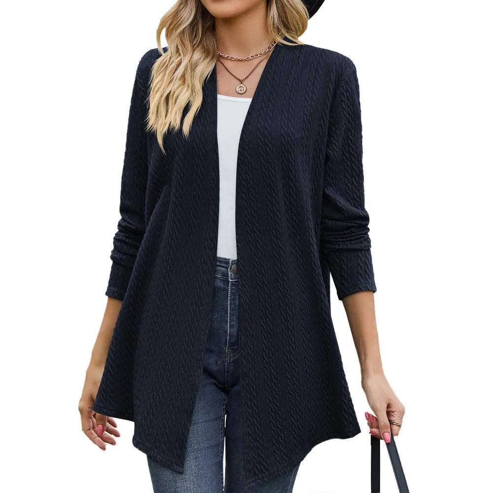 Julia Knit Cardigan - Blue / l - St Vesti | Blazers & Cardigans