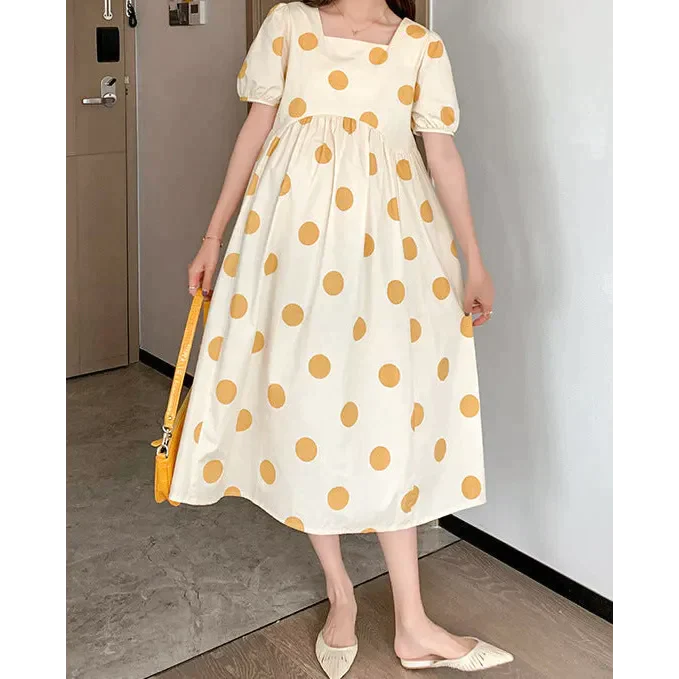 Kelly Maternity Midi Dress - Yellow / m - St Vesti | All Dresses - Cocktail Dresses Formal Dresses + More.