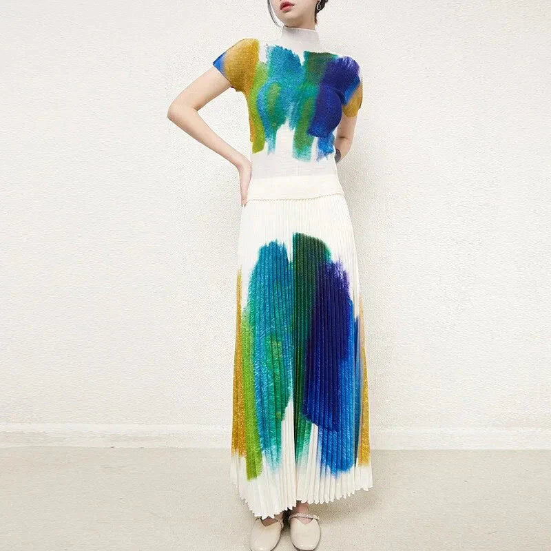 Layla Two Piece Top & Maxi Skirt Set - White / s - St Vesti | All Dresses - Cocktail Dresses Formal Dresses + More.