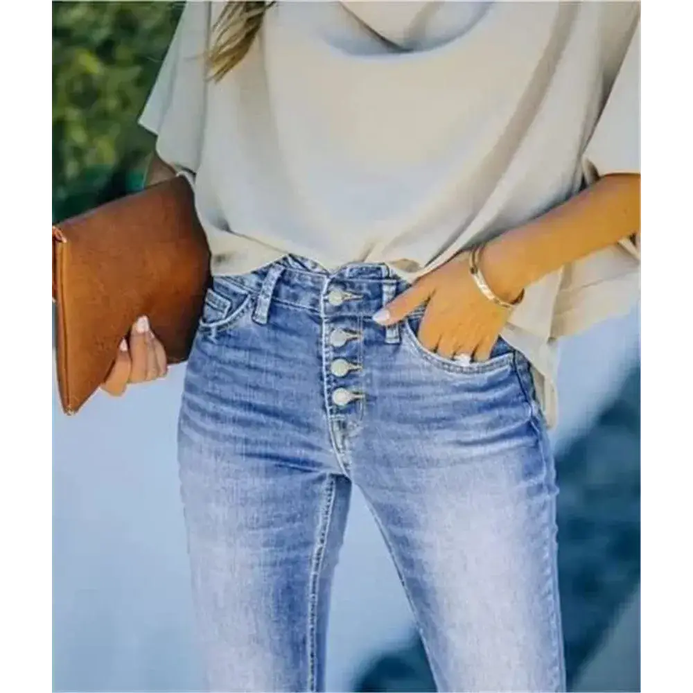 Leah Flared Blue Jeans - St Vesti | Women’s Pants | Jeans Trousers Pants Joggers & Culottes