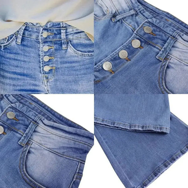 Leah Flared Blue Jeans - St Vesti | Women’s Pants | Jeans Trousers Pants Joggers & Culottes