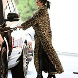 Leopard Long Faux Fur Coat - St Vesti | Coats & Jackets