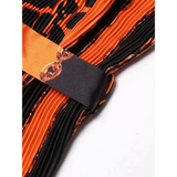 Leopard Loose Pleated Dress - Orange / One Size - St Vesti | All Dresses - Cocktail Dresses Formal Dresses + More.