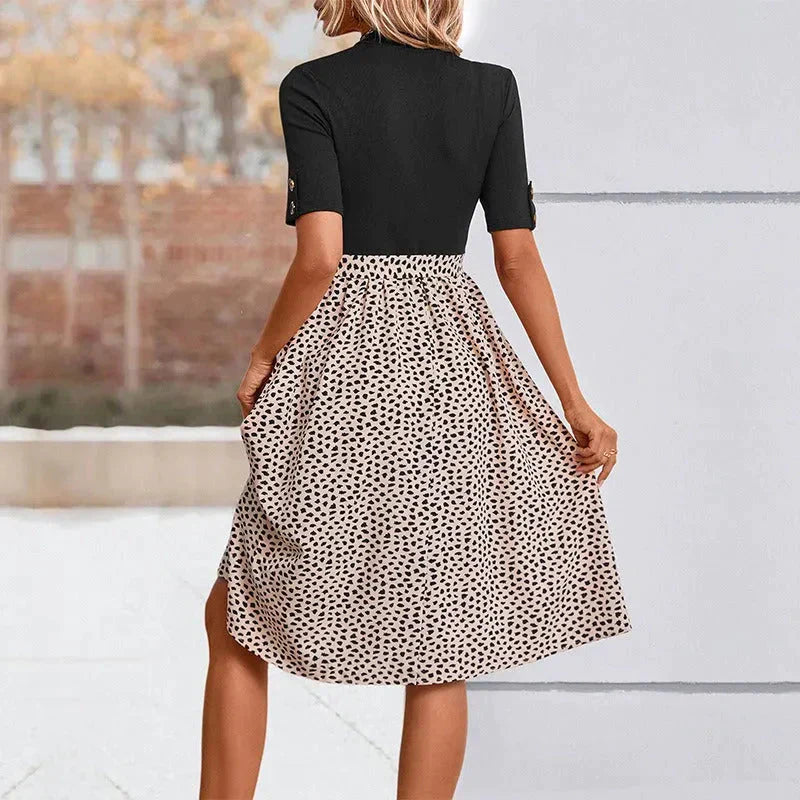 Leopard Print Short Sleeved Top & Skirt Set - St Vesti | All Womens Skirts Leather Skirts And Maxi Skirts