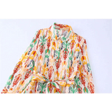 Light Retro Midi Dress With Belt - St Vesti | All Dresses - Cocktail Dresses Formal Dresses + More.