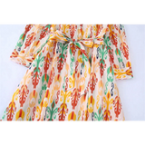 Light Retro Midi Dress With Belt - St Vesti | All Dresses - Cocktail Dresses Formal Dresses + More.