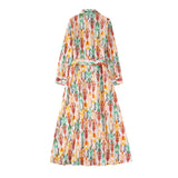 Light Retro Midi Dress With Belt - St Vesti | All Dresses - Cocktail Dresses Formal Dresses + More.