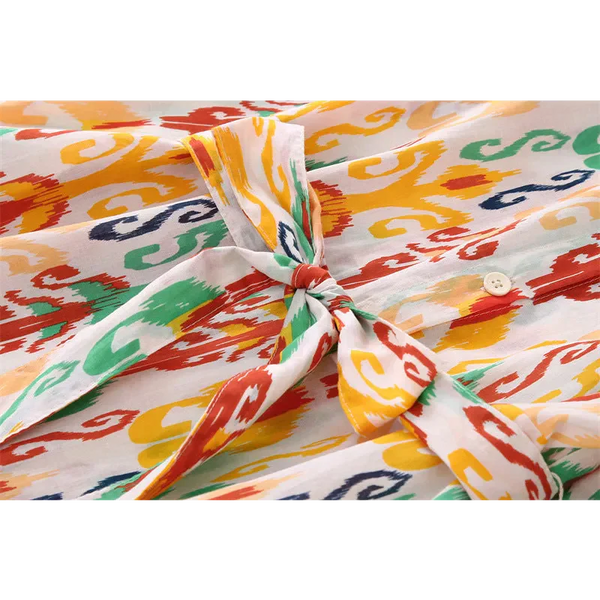 Light Retro Midi Dress With Belt - St Vesti | All Dresses - Cocktail Dresses Formal Dresses + More.