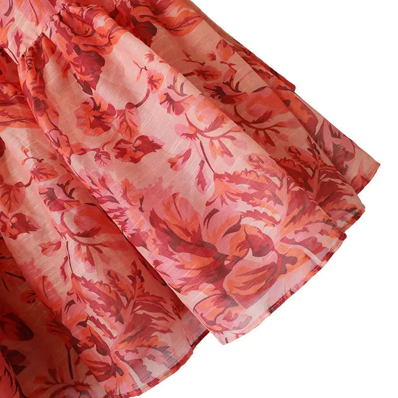 Lipstick Print Long Sleeve Maxi Dress - St Vesti | All Dresses - Cocktail Dresses Formal Dresses + More.