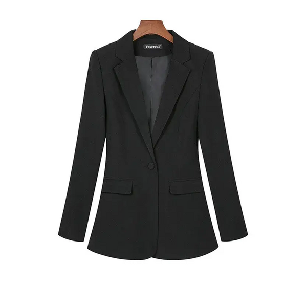 Long Sleeve Professional Casual Suit Women - Black / 2xl - St Vesti | Blazers & Cardigans