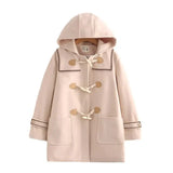 Loose Fitting Jacket With Cute Hood - St Vesti