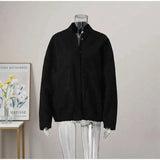 Louisa Bomber Jacket In Black - St Vesti | Coats & Jackets