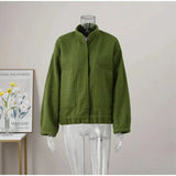 Louisa Bomber Jacket In Green - St Vesti | Coats & Jackets