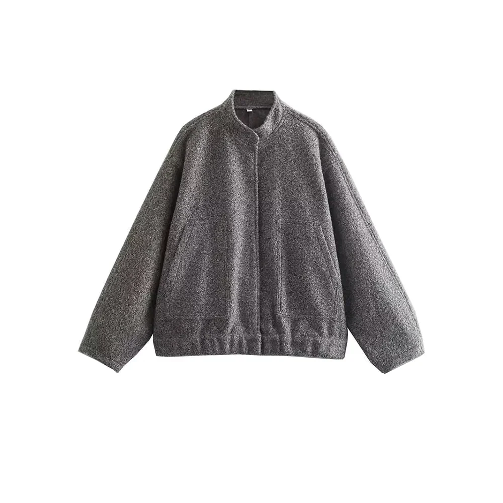 Louisa Bomber Jacket In Grey - St Vesti