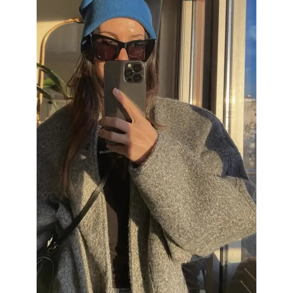 Louisa Bomber Jacket In Grey - St Vesti