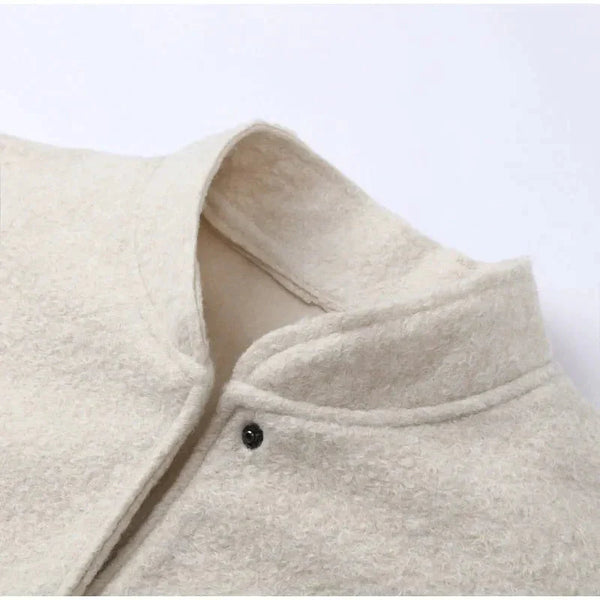 Louisa Bomber Jacket In White - St Vesti | Coats & Jackets