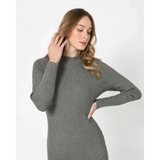 Lucy Knit Midi Dress In Grey - St Vesti | All Dresses - Cocktail Dresses Formal Dresses + More.